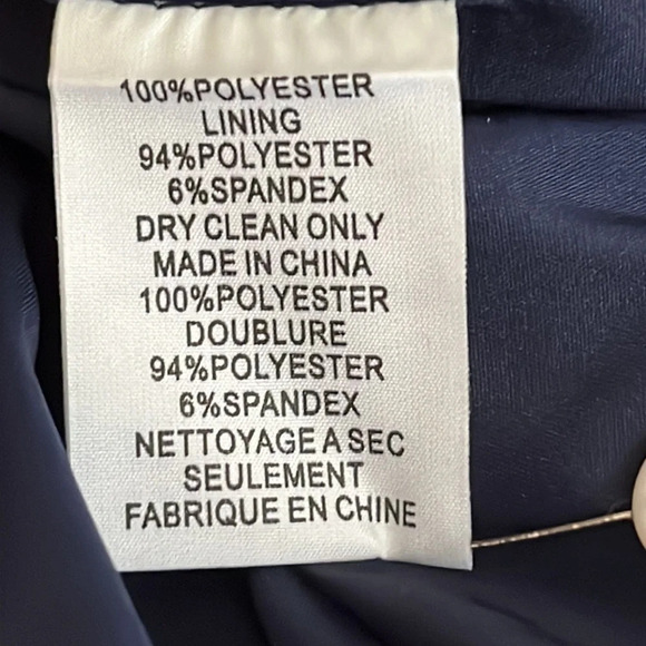 Trina Turk Whim Crochet Lace Trim Shift Dress in Navy Blue - Size 2 - Picture 7 of 8